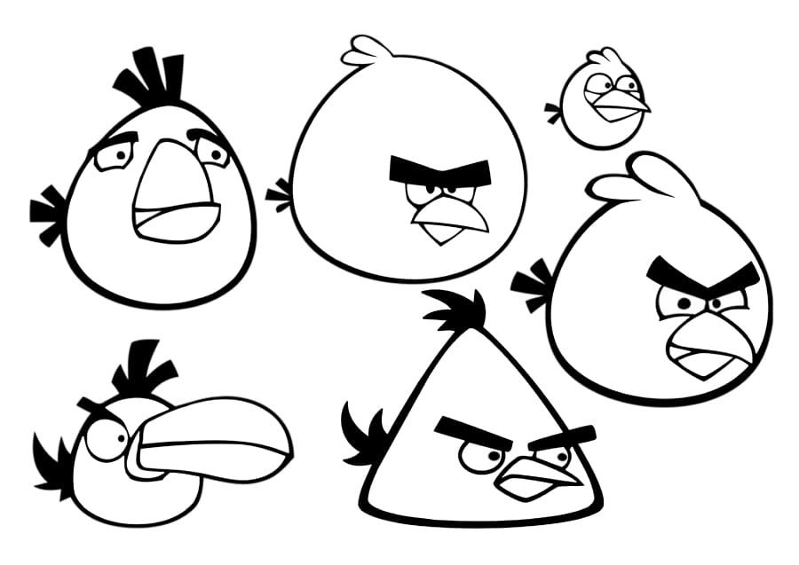 Detail Sketsa Angry Bird Nomer 16
