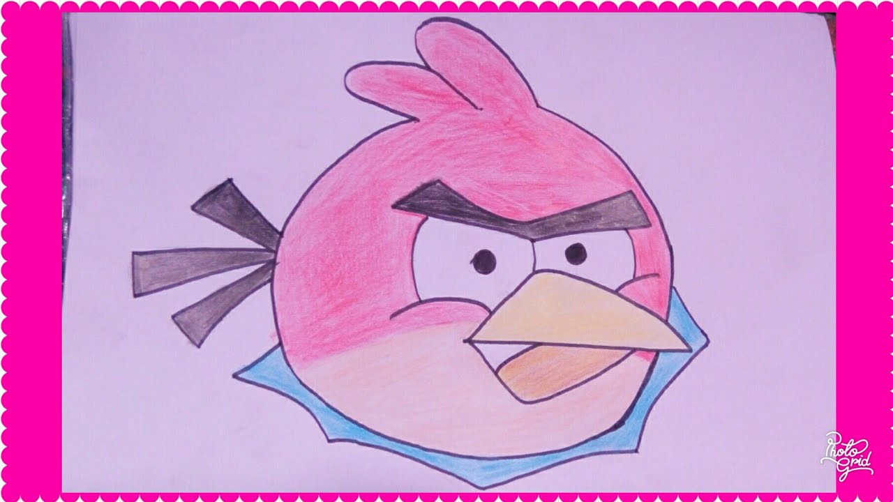 Detail Sketsa Angry Bird Nomer 18