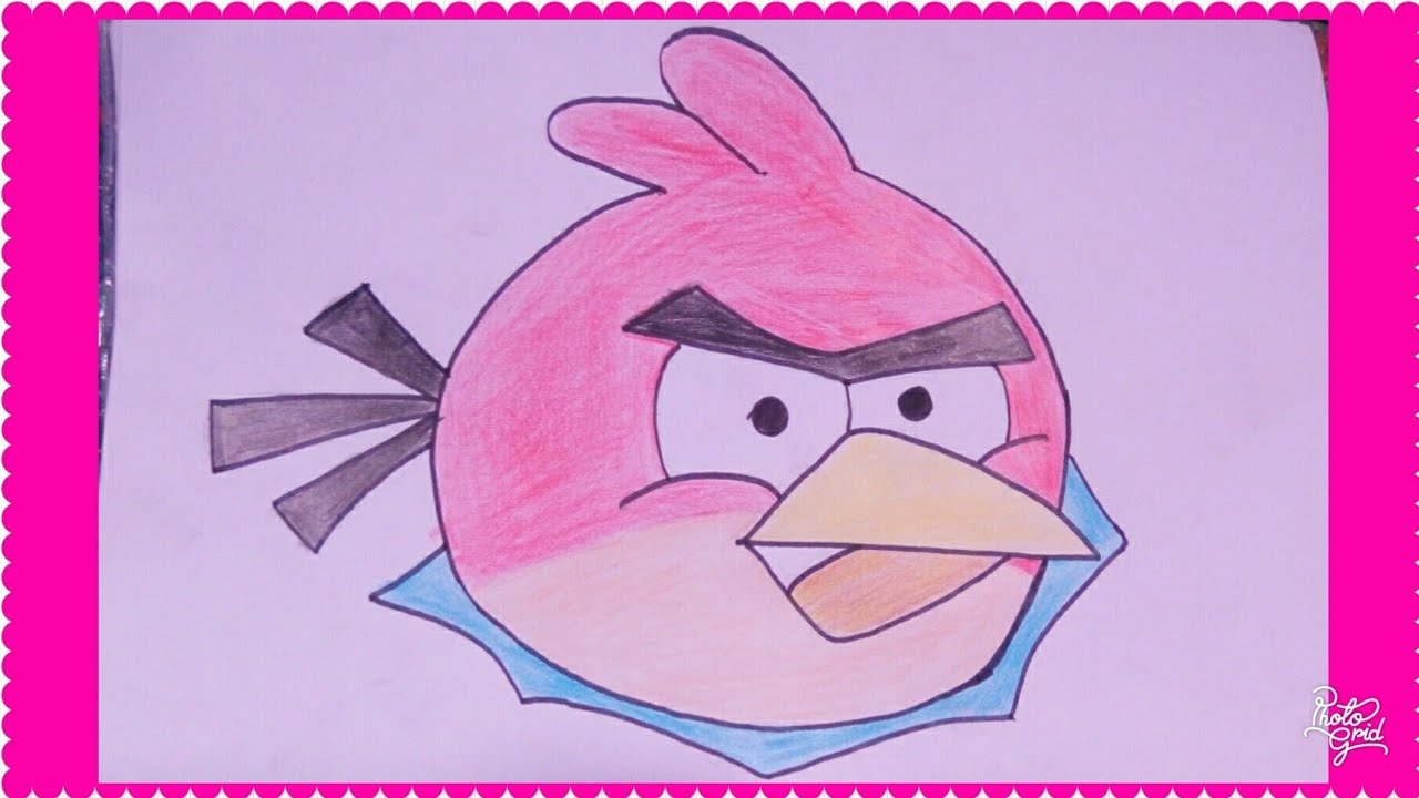 Detail Sketsa Angry Bird Nomer 18