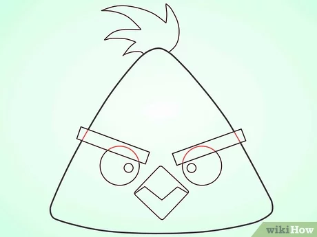 Detail Sketsa Angry Bird Nomer 3