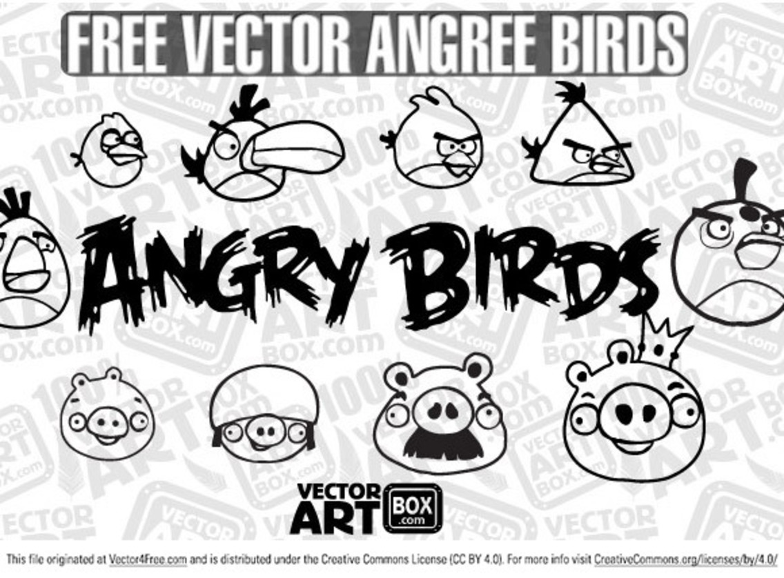 Detail Sketsa Angry Bird Nomer 31