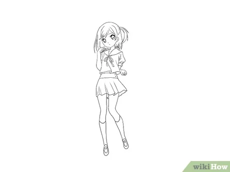 Detail Sketsa Anime Simple Nomer 55