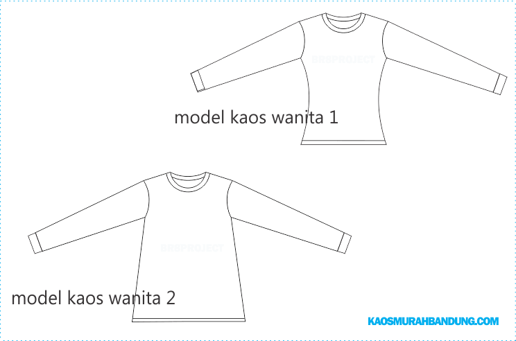 Detail Sketsa Baju Kaos Lengan Panjang Nomer 8