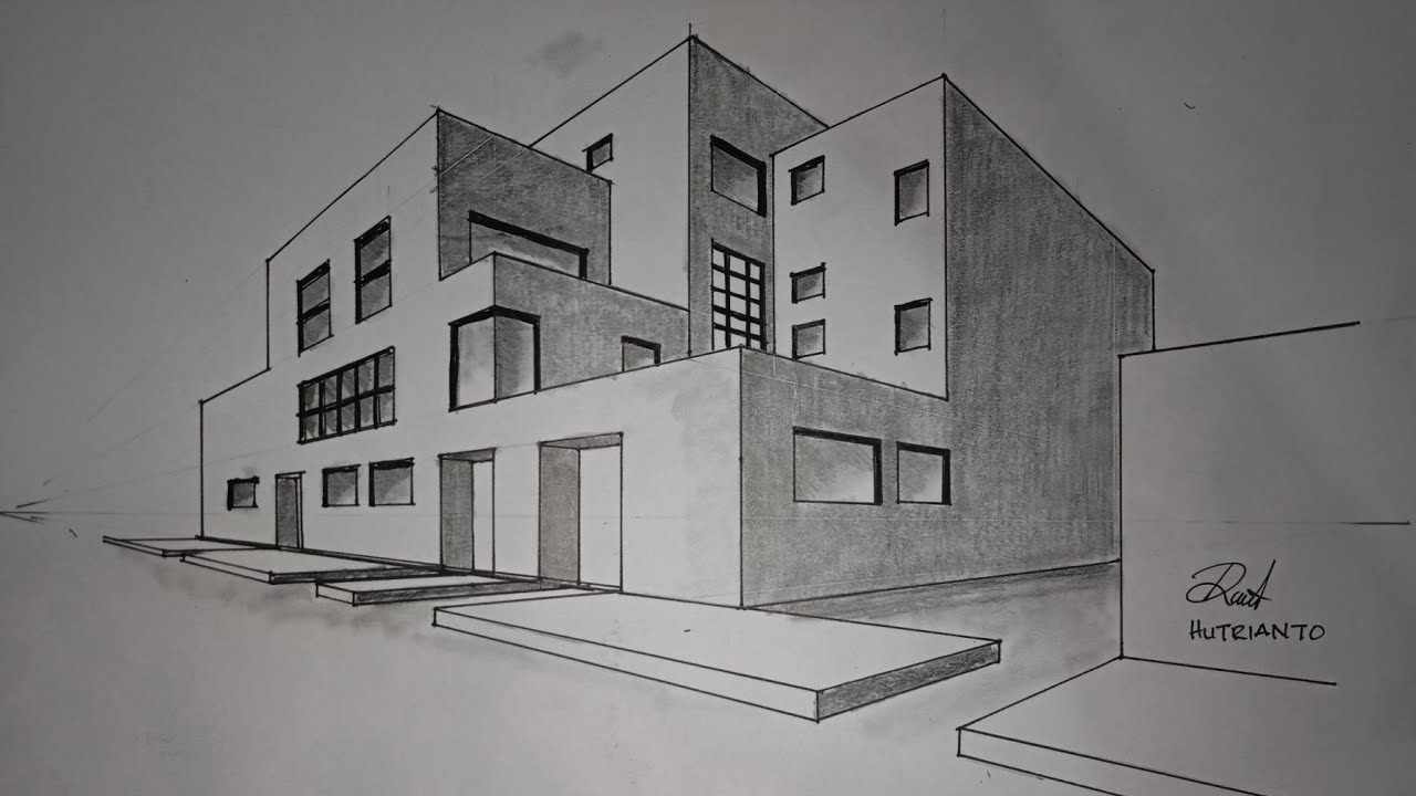 Detail Sketsa Bangunan Gedung Nomer 2