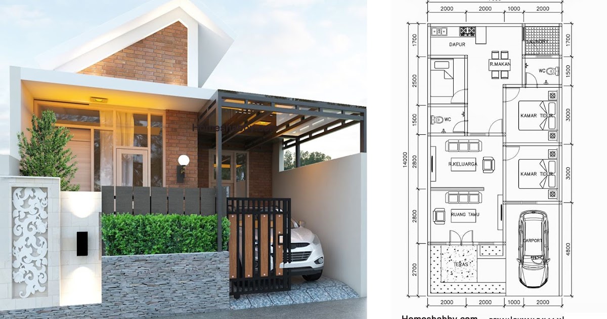 Detail Sketsa Bangunan Rumah Nomer 16