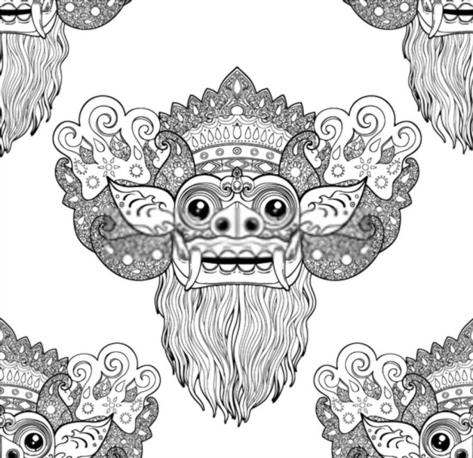 Detail Sketsa Batik Bali Nomer 34