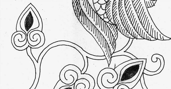 Detail Sketsa Batik Flora Dan Fauna Nomer 11