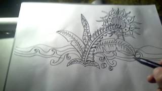 Detail Sketsa Batik Gajah Oling Nomer 30