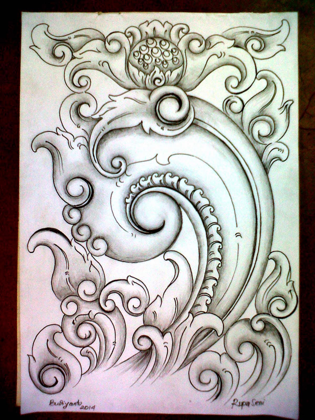 Detail Sketsa Batik Khas Bali Nomer 28