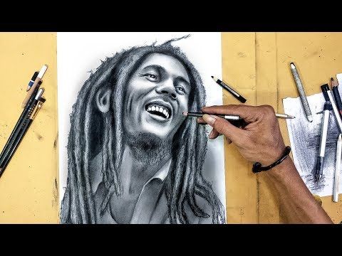 Detail Sketsa Bob Marley Nomer 16