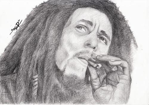 Detail Sketsa Bob Marley Nomer 29