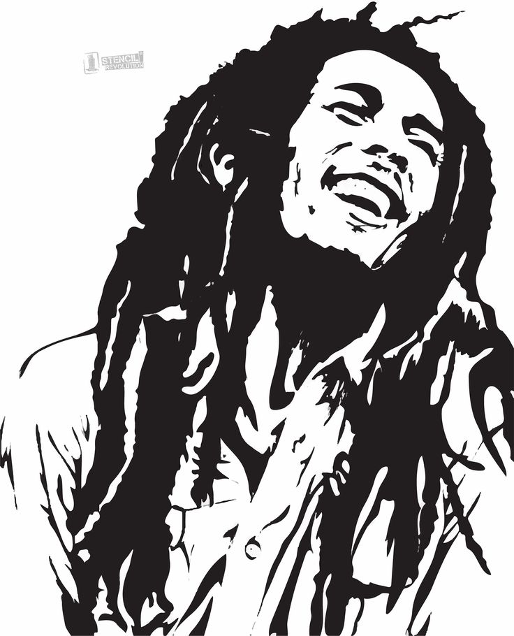 Detail Sketsa Bob Marley Nomer 30