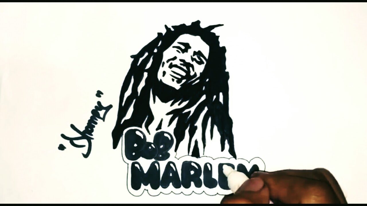 Detail Sketsa Bob Marley Nomer 36