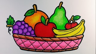 Detail Sketsa Buah Buahan Dalam Keranjang Nomer 29