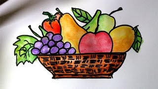 Detail Sketsa Buah Buahan Dalam Keranjang Nomer 30