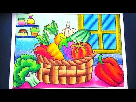 Detail Sketsa Buah Buahan Dalam Keranjang Nomer 31