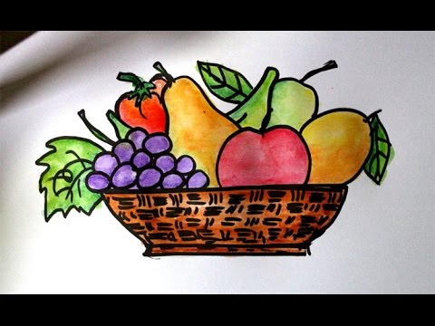 Detail Sketsa Buah Buahan Dalam Keranjang Nomer 9
