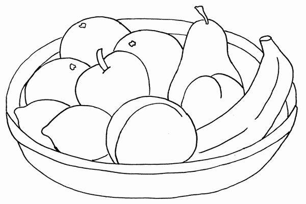 Detail Sketsa Buah Buahan Dalam Keranjang Nomer 10