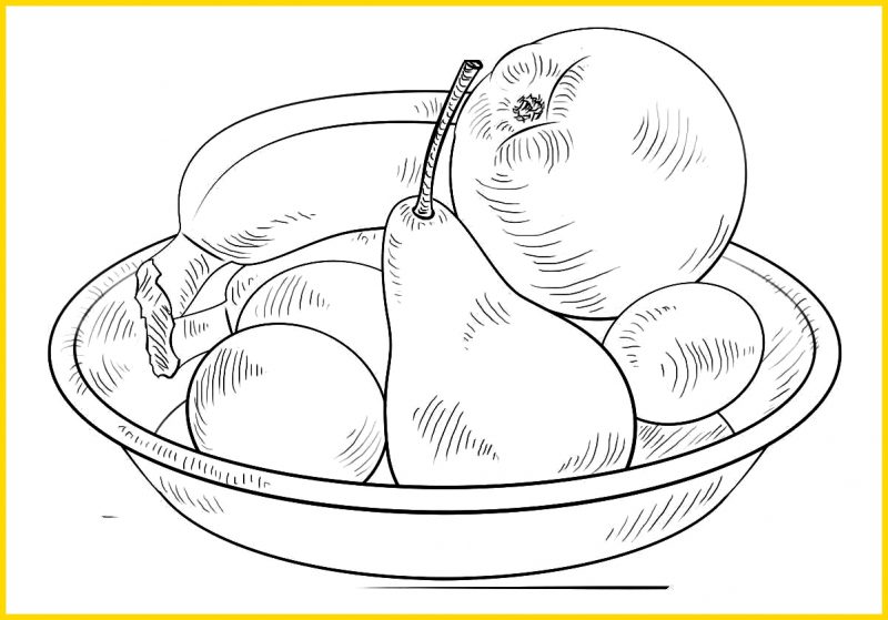 Detail Sketsa Buah Dalam Keranjang Nomer 12