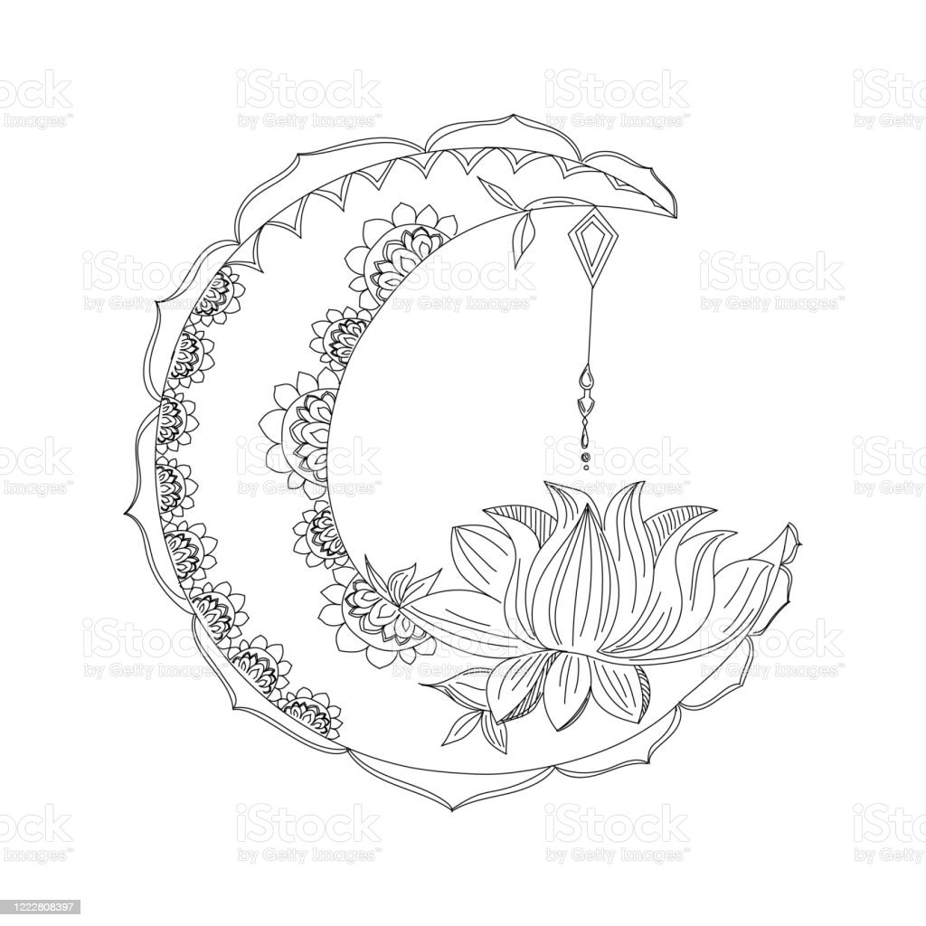 Detail Sketsa Bulan Sabit Nomer 47