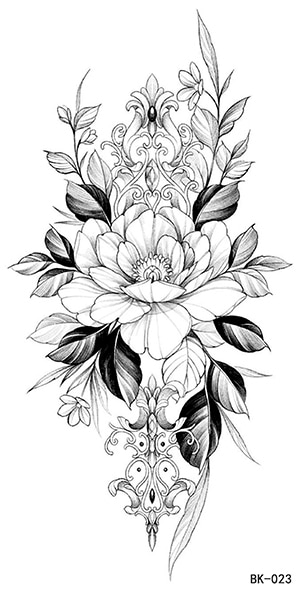 Detail Sketsa Bunga Hitam Putih Nomer 7