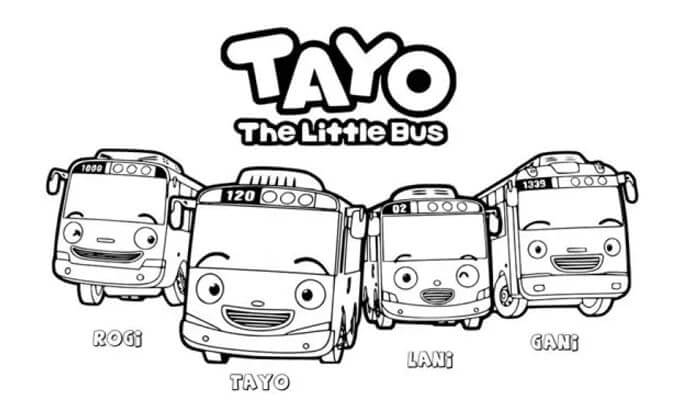 Detail Sketsa Bus Tayo Nomer 25