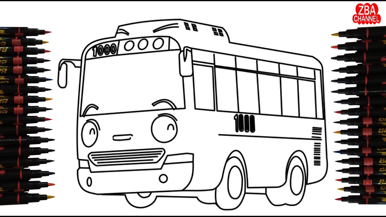 Detail Sketsa Bus Tayo Nomer 28
