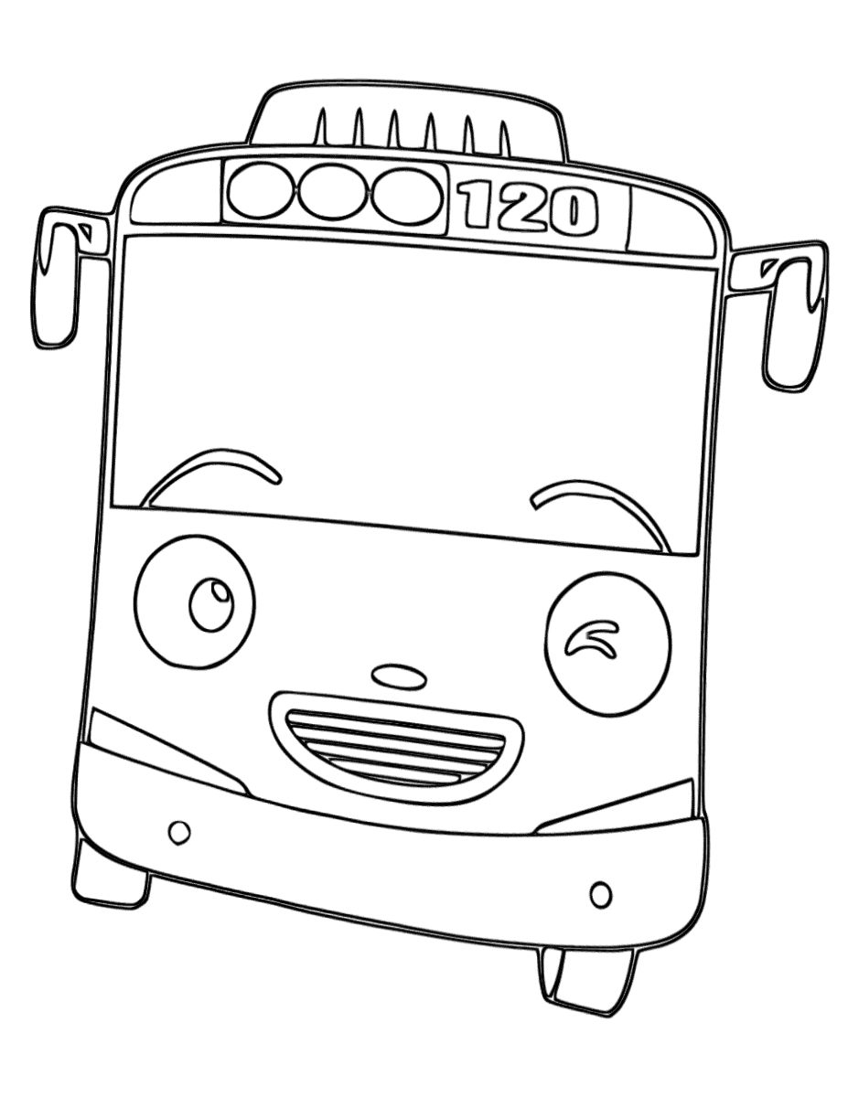 Detail Sketsa Bus Tayo Nomer 5