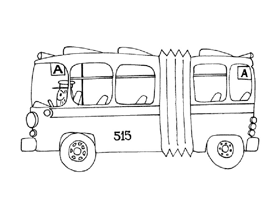 Detail Sketsa Bus Tayo Nomer 41