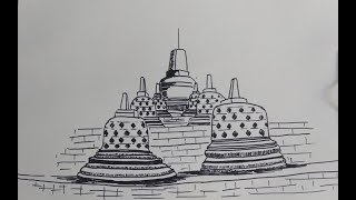 Detail Sketsa Candi Borobudur Nomer 5