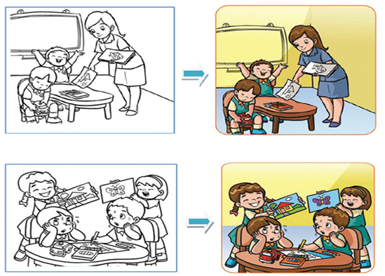 Detail Sketsa Cerita Bergambar Nomer 47