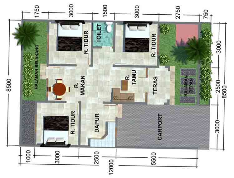Detail Sketsa Dapur Dan Kamar Mandi Nomer 6