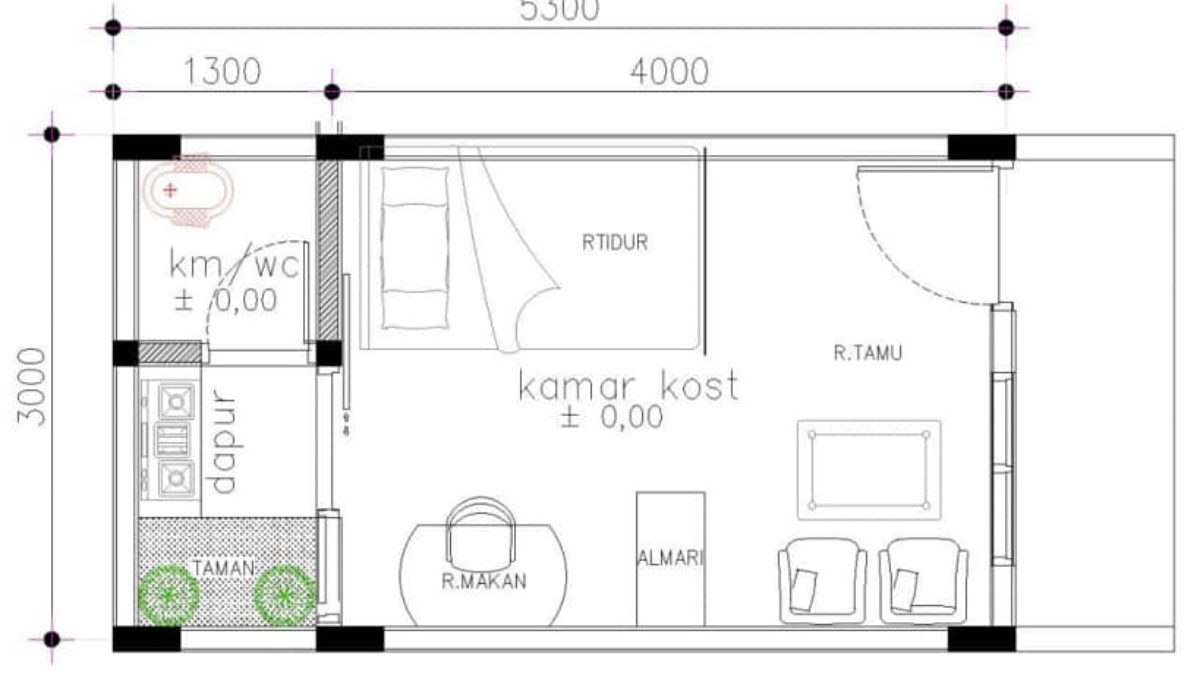 Detail Sketsa Dapur Dan Kamar Mandi Nomer 8