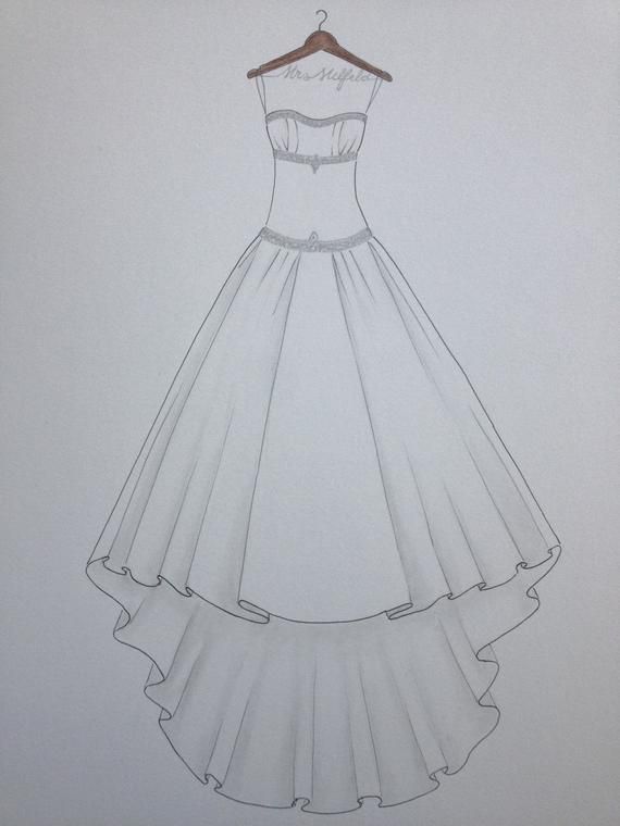 Detail Sketsa Desain Gaun Nomer 24