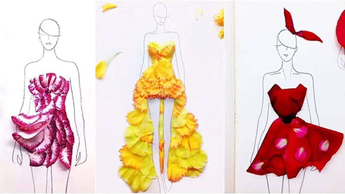 Detail Sketsa Desain Gaun Nomer 57