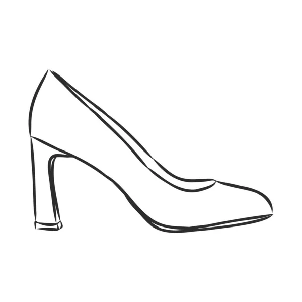 Detail Sketsa Desain Sepatu Wanita High Heels Nomer 22