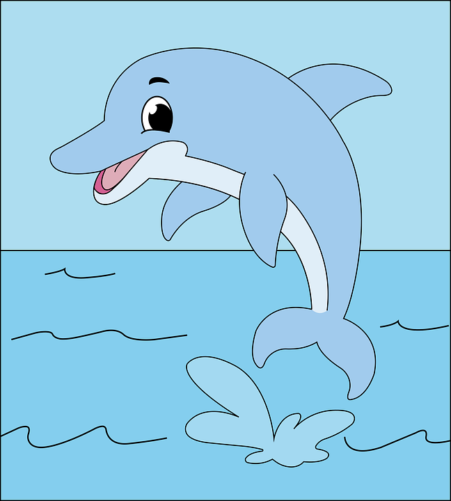 Detail Sketsa Dolphin Nomer 32