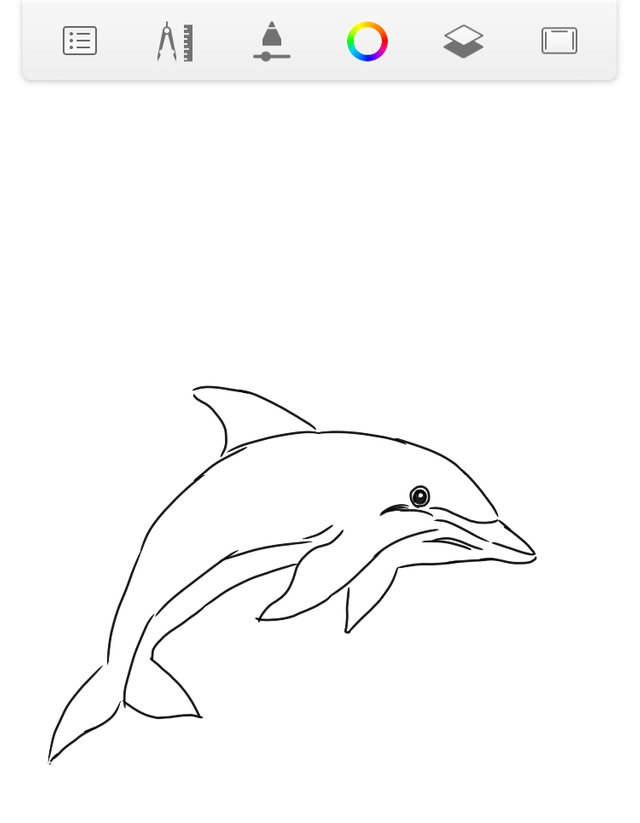 Detail Sketsa Dolphin Nomer 35