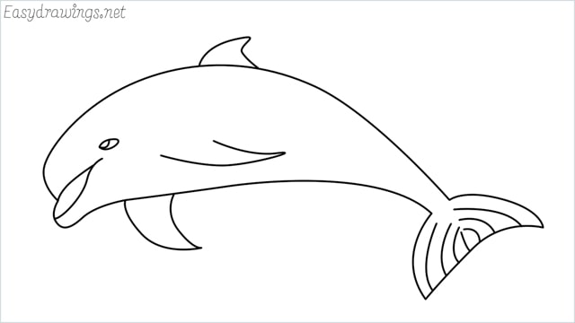 Detail Sketsa Dolphin Nomer 44