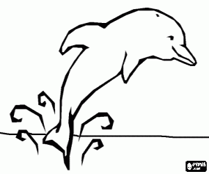 Detail Sketsa Dolphin Nomer 46