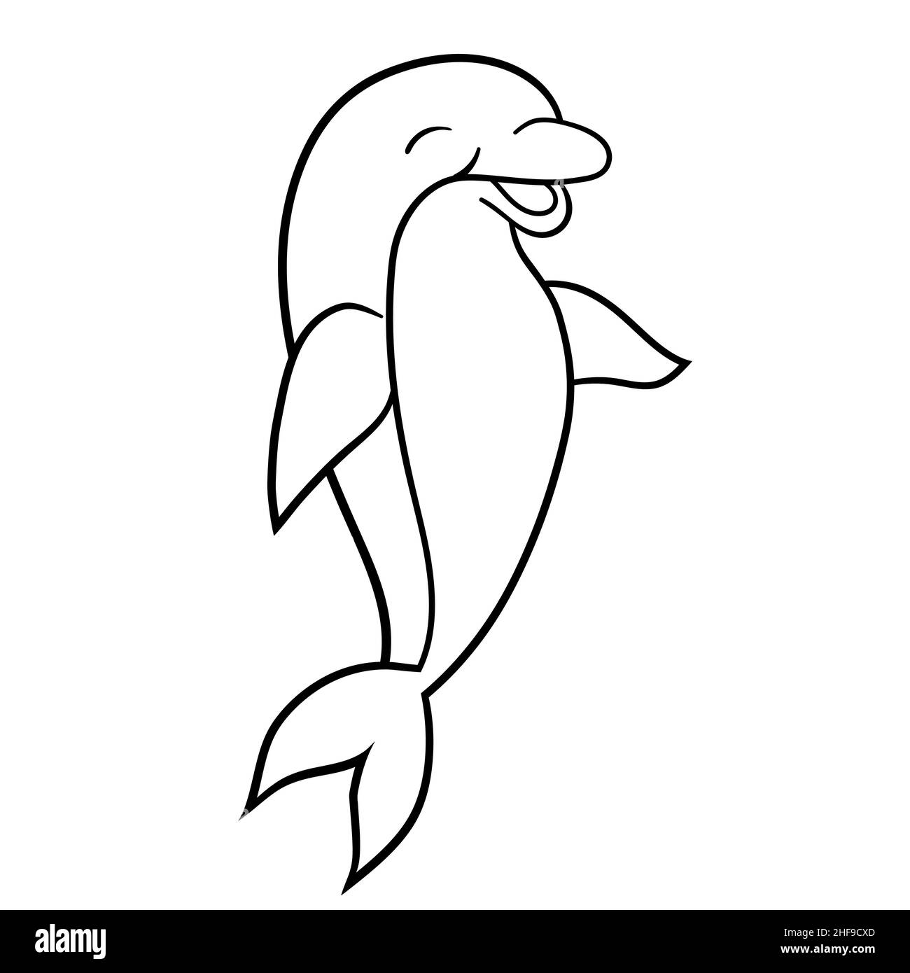 Detail Sketsa Dolphin Nomer 48