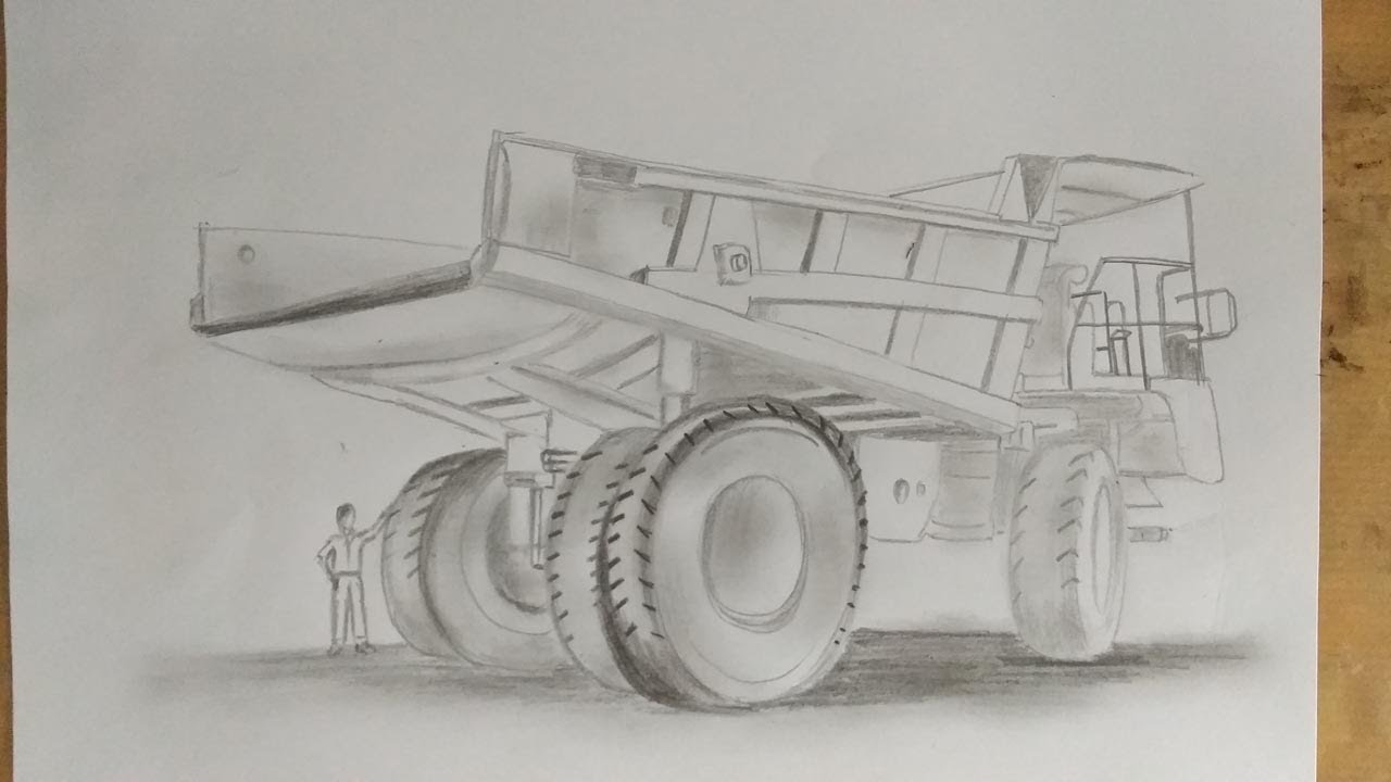 Detail Sketsa Dump Truck Nomer 18