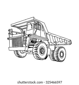 Detail Sketsa Dump Truck Nomer 19