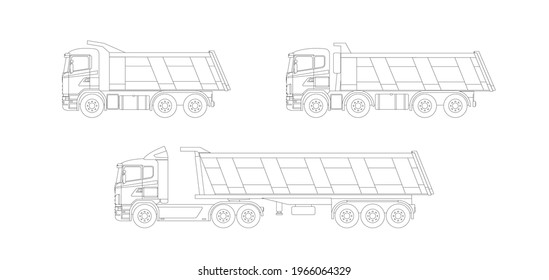 Detail Sketsa Dump Truck Nomer 26