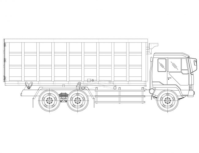 Detail Sketsa Dump Truck Nomer 32