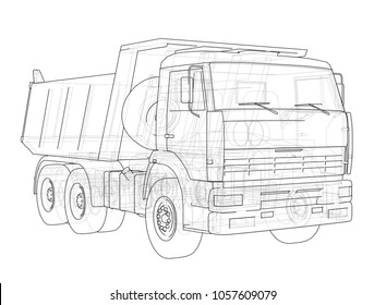 Detail Sketsa Dump Truck Nomer 50