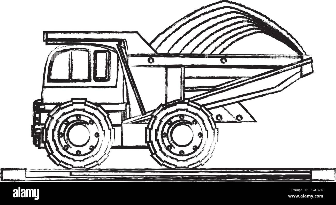 Detail Sketsa Dump Truck Nomer 9
