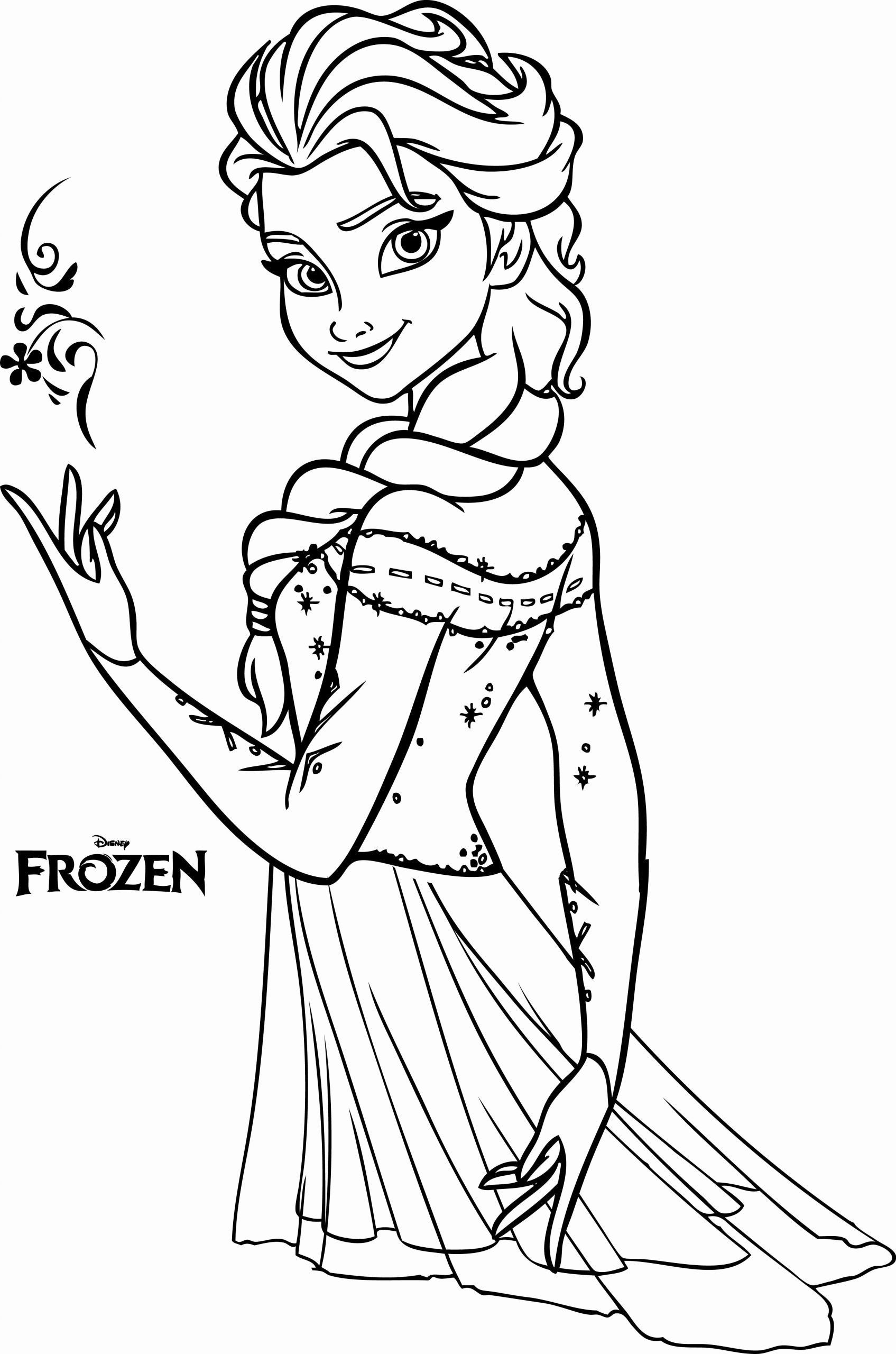 Detail Sketsa Elsa Frozen Nomer 21