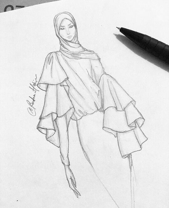 Detail Sketsa Fashion Design Nomer 2