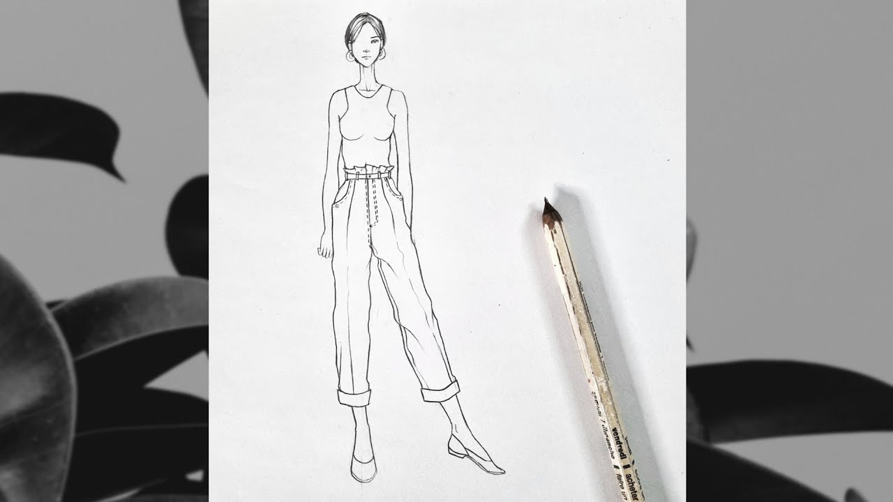 Detail Sketsa Fashion Design Nomer 52
